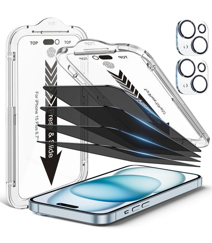 iPhone 13 4-Pack Privacy Glass Shield - Military Grade - Small Enterprise