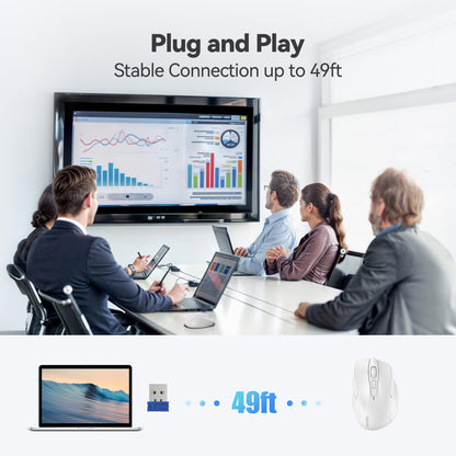 ErgoGlide Wireless: 6-Button, 2600 DPI, 24-Month Power