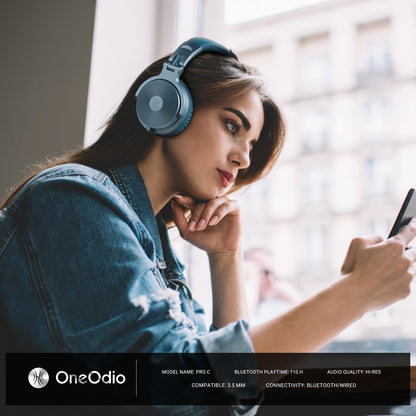 OneOdio ProC: 110Hr Bluetooth Foldable Bass Headset