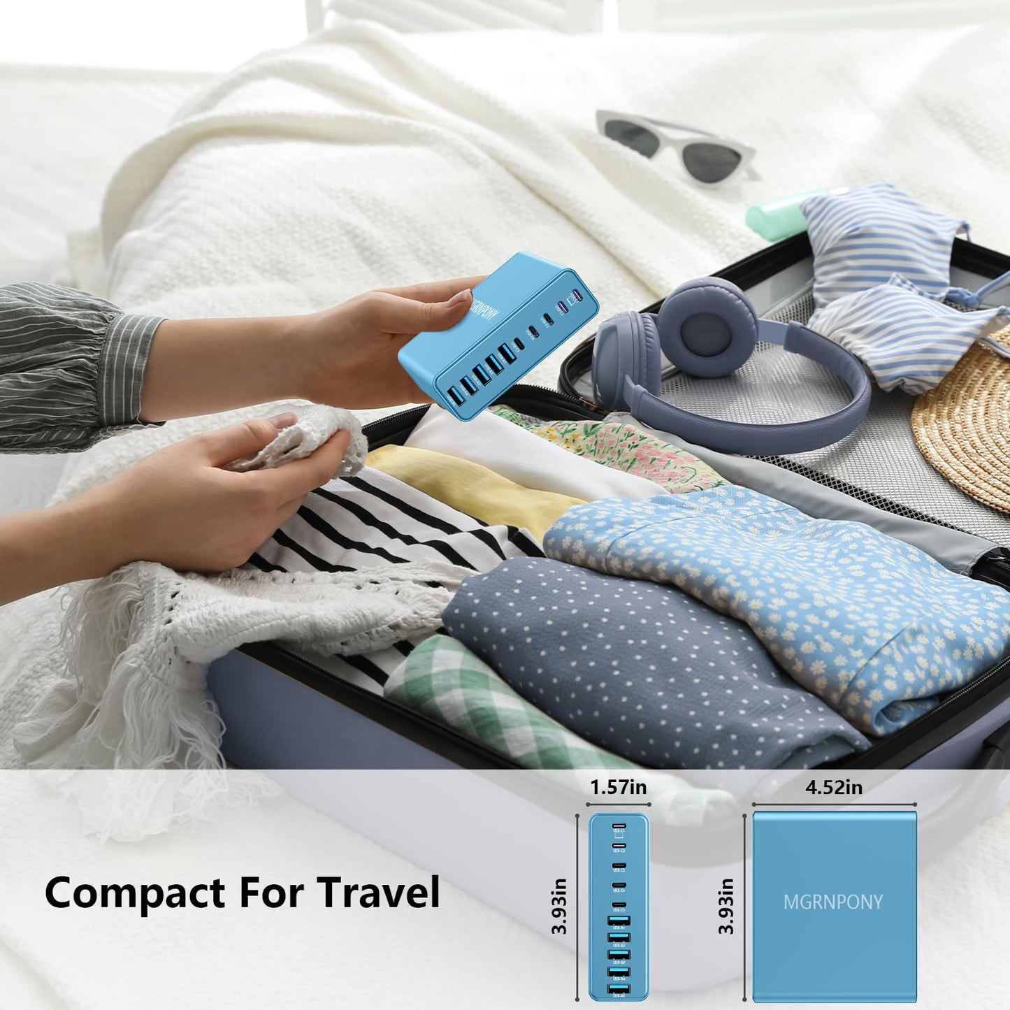 PowerHub 320: High-Speed 10-Port USB-C Charger