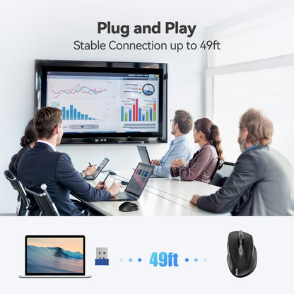 ErgoGlide Wireless: 6-Button, 2600 DPI, 24-Month Power