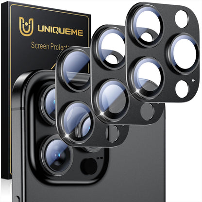 UniqueMe for 3 Pack iPhone 16 Pro/iPhone 16 Pro Max Camera Lens Protector