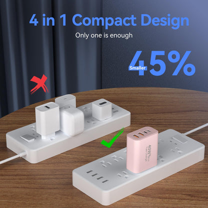 USB C Wall Charger Block, 40W USB Type C iPhone Charger Fast Charging Block
