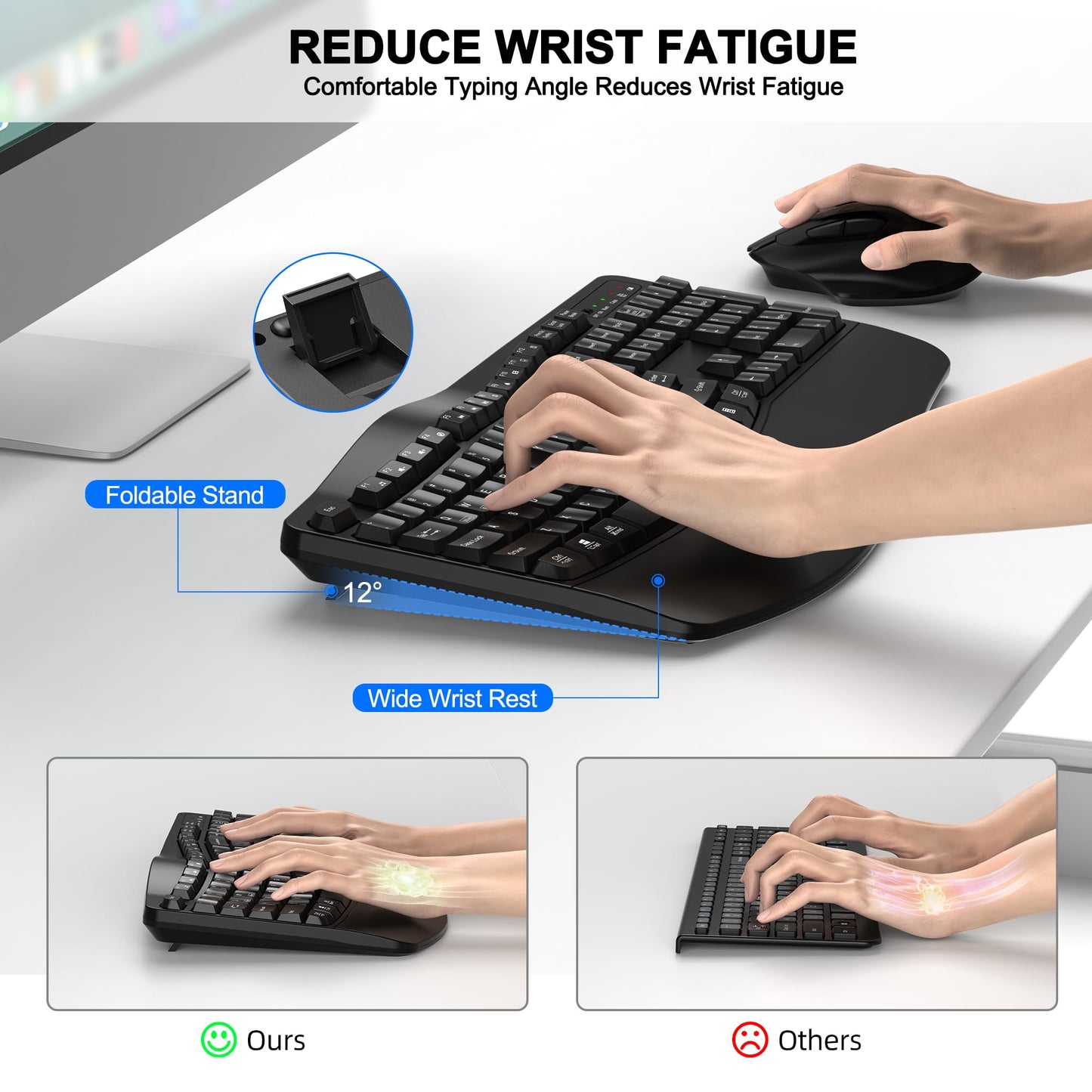 ErgoWave Duo: Wireless Keyboard & Mouse Set