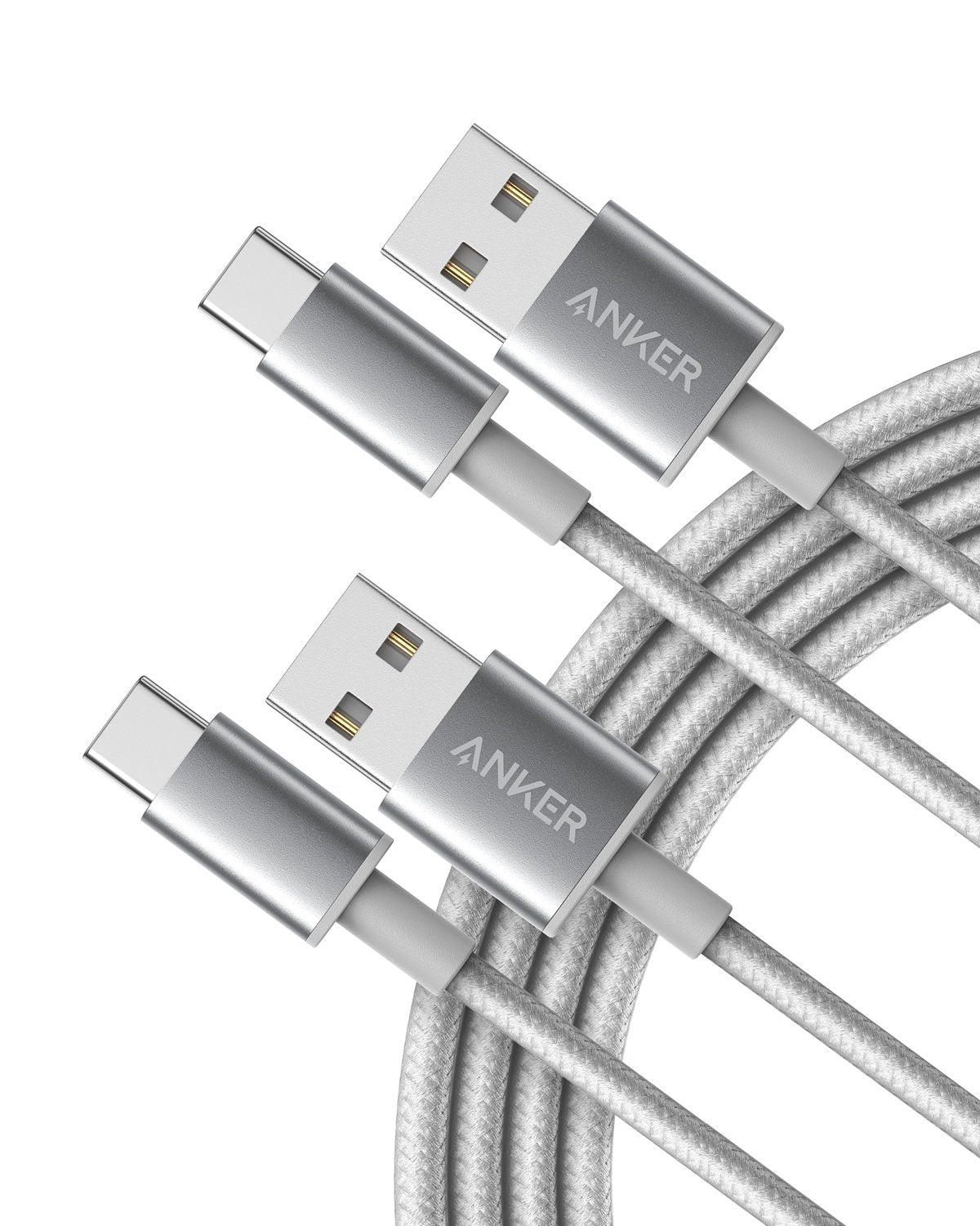 Anker Cable [2 Pack 3ft], USB A to USB C Cable for iPhone 17 Series,Samsung Galaxy S10 S10+, LG V30, Beats Fit Pro and More (Black).