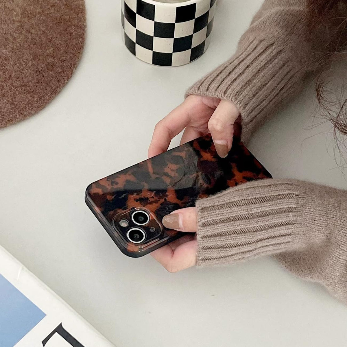 Cute Phone Case for iPhone 15 Pro Case Cheetah Leopard Print