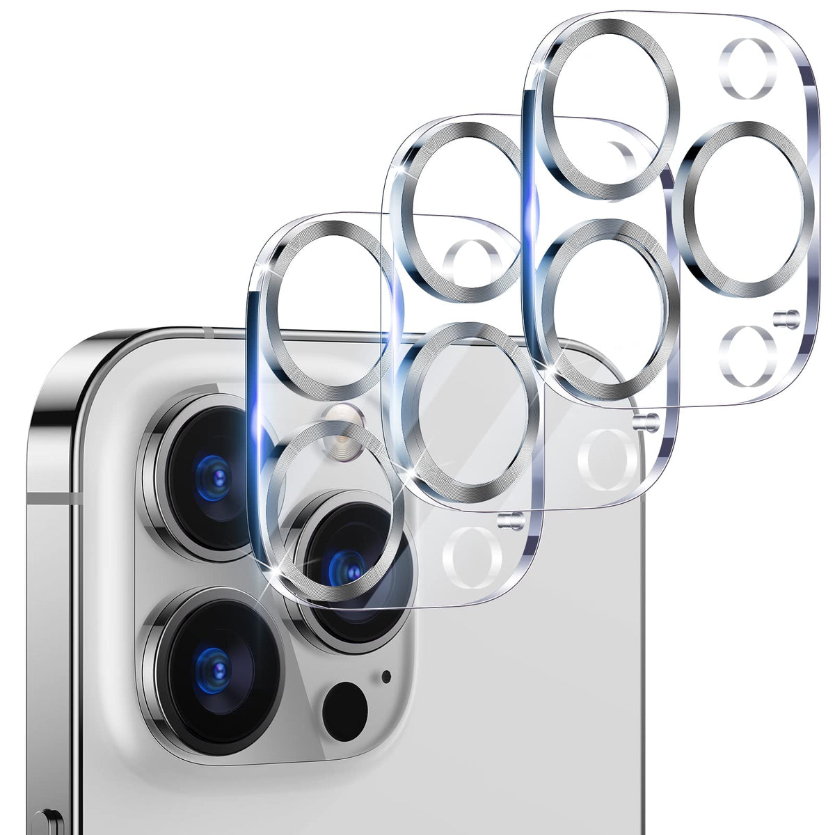 UniqueMe for 3 Pack iPhone 16 Pro/iPhone 16 Pro Max Camera Lens Protector