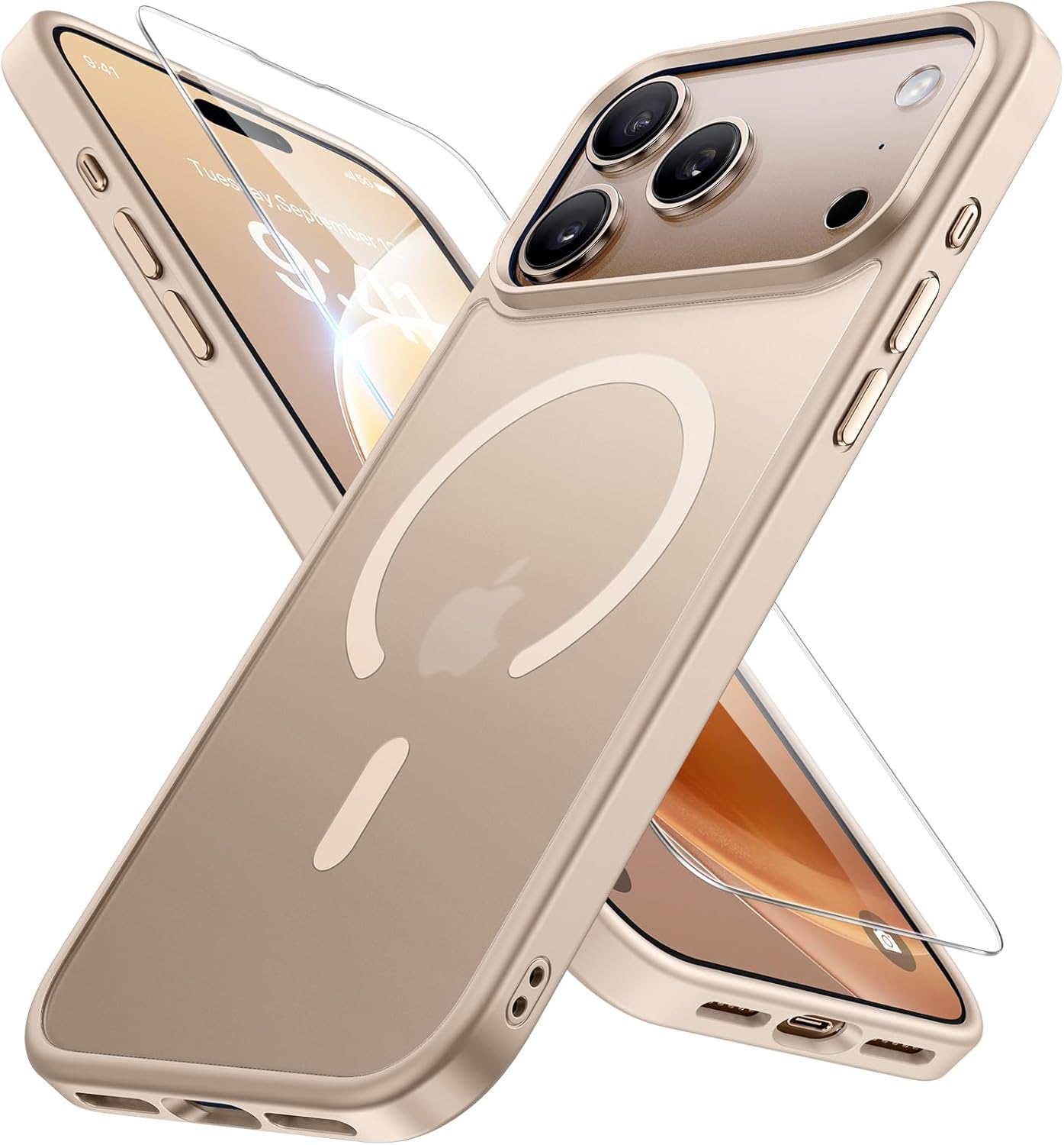 Miracase Magnetic iPhone 14 Case with Protectors