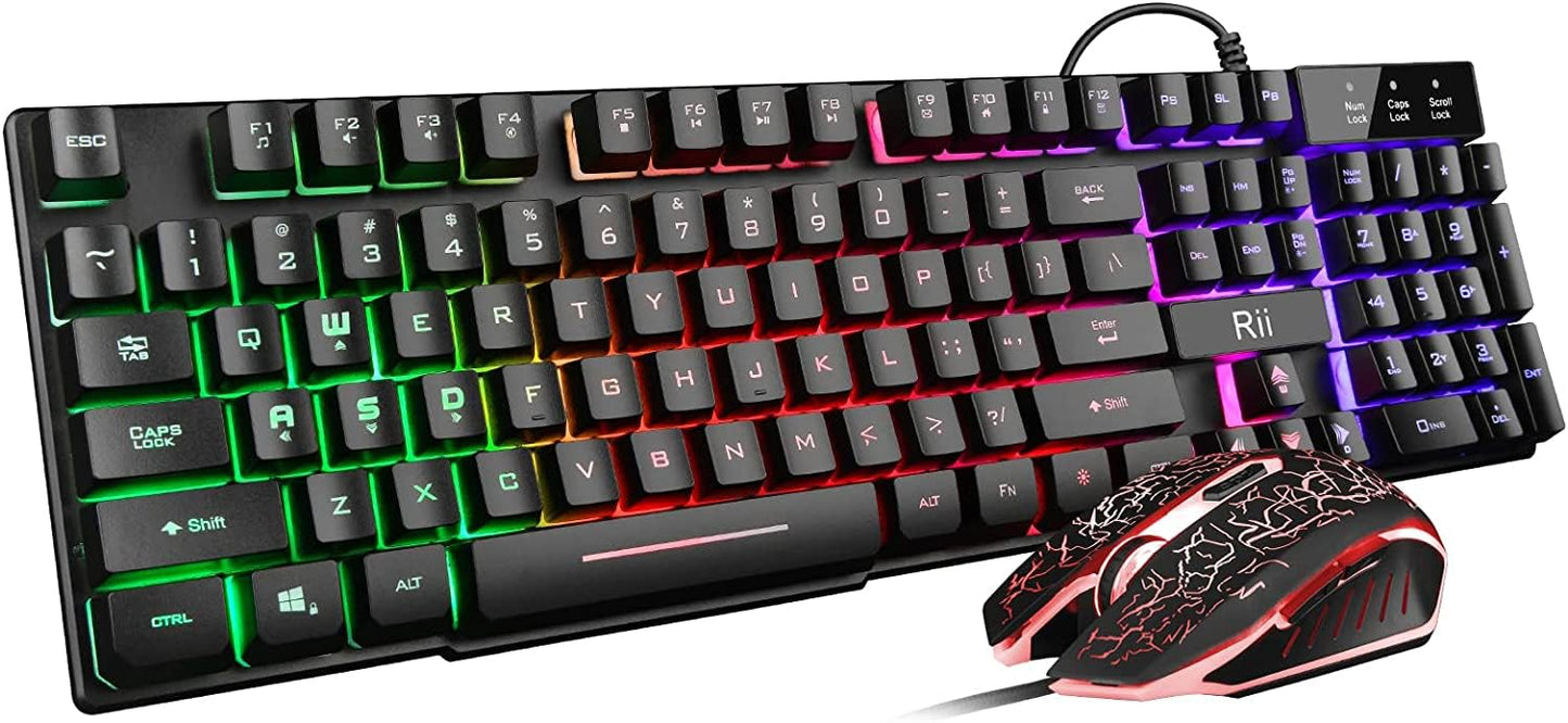 Rii ProGlow Keyboard & Mouse Set - Dynamic LED Edition