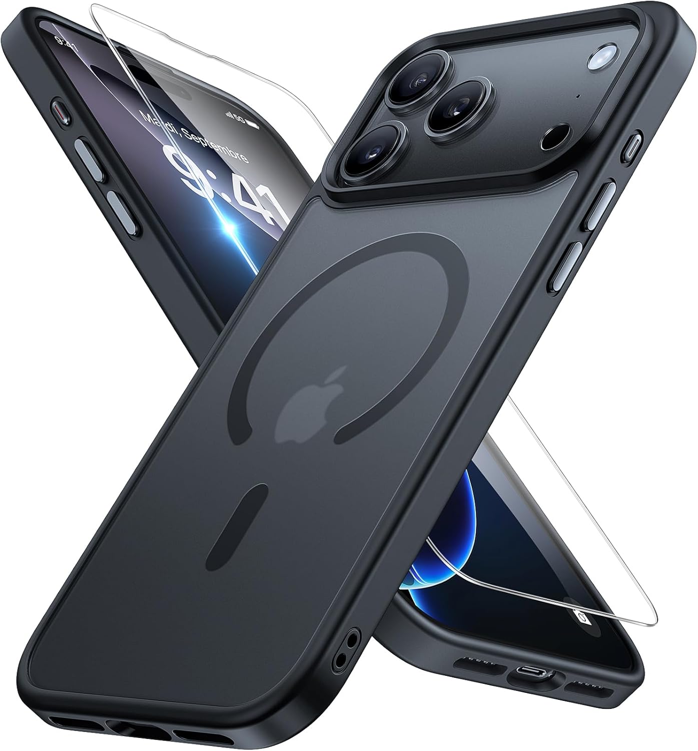 Miracase Magnetic iPhone 14 Case with Protectors