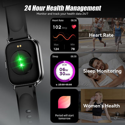 FitTrack Pro: HD Smartwatch with 120 Sports Modes - Small Enterprise