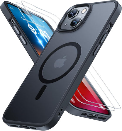 Miracase Magnetic iPhone 14 Case with Protectors