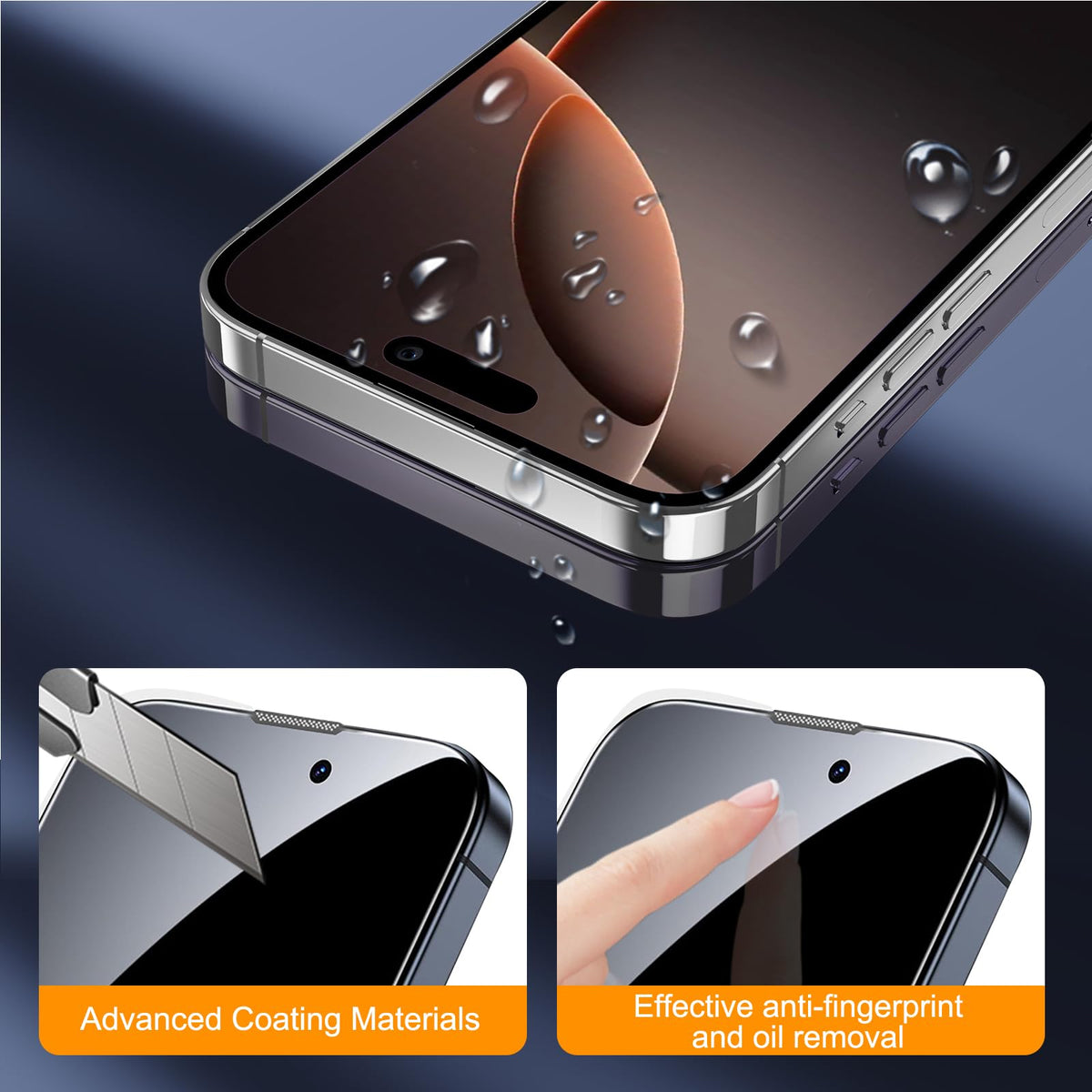 SIBEITU 3+3 Pack Screen Protector for iPhone 17 6.3 Inch Tempered Glass