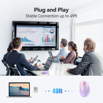 ErgoGlide Wireless: 6-Button, 2600 DPI, 24-Month Power