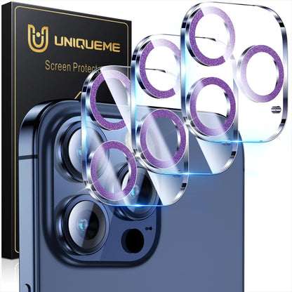 UniqueMe for 3 Pack iPhone 16 Pro/iPhone 16 Pro Max Camera Lens Protector