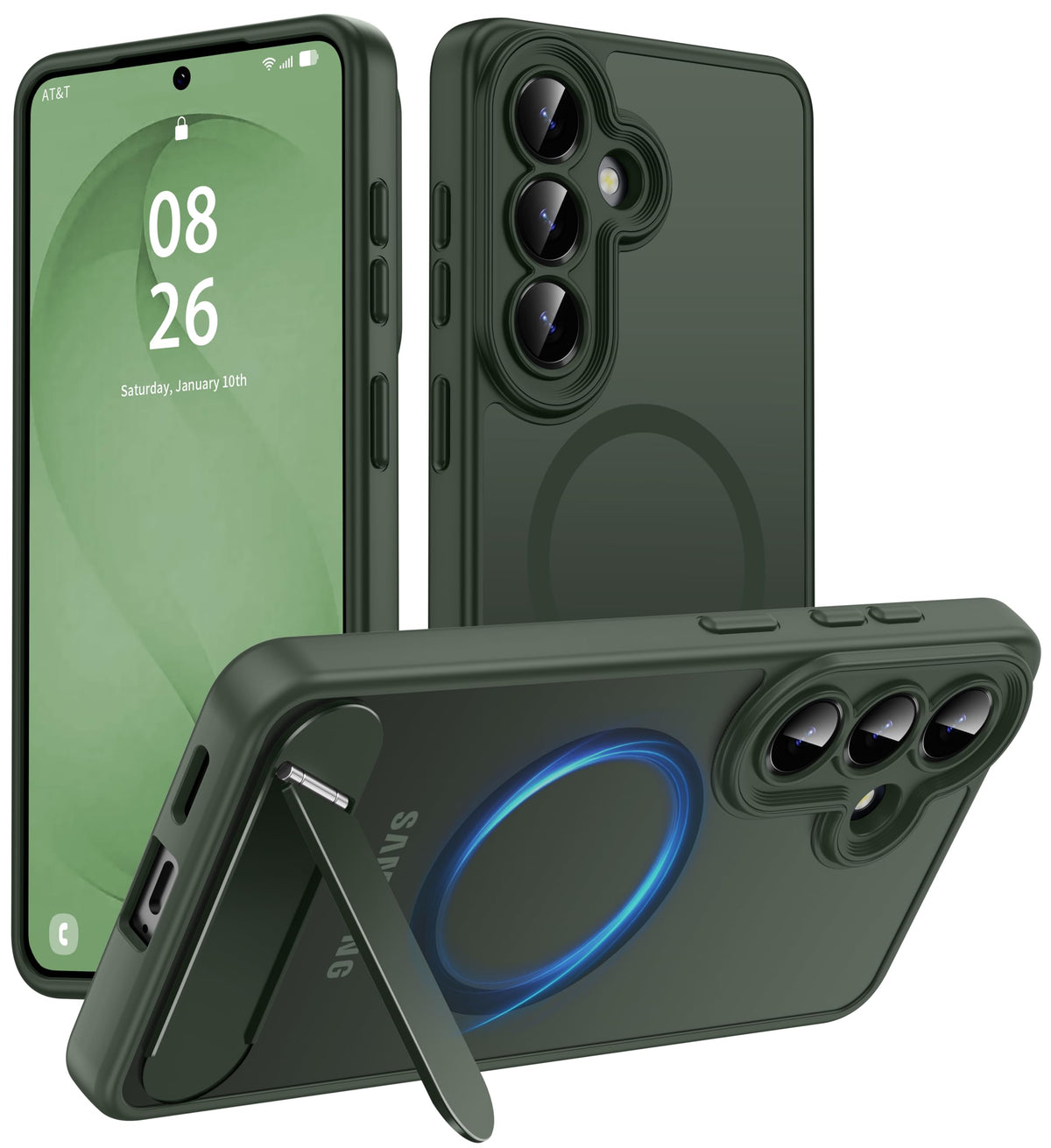 for Google Pixel 11/Pixel 11 Pro Case, Built-in Stand, Black