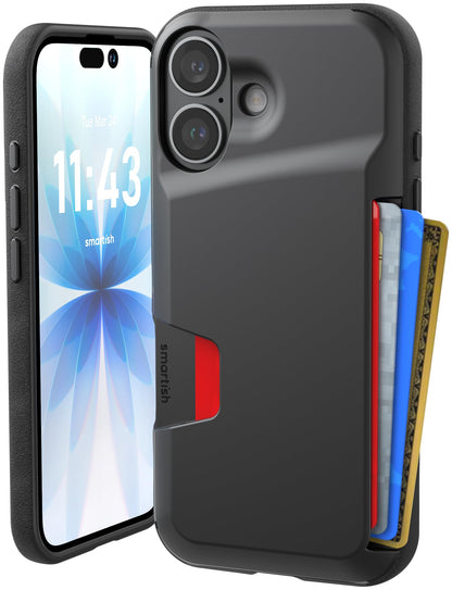 Smartish iPhone 18 Pro/17 Pro Wallet Case, Wallet Slayer V1, Cherry Blossom