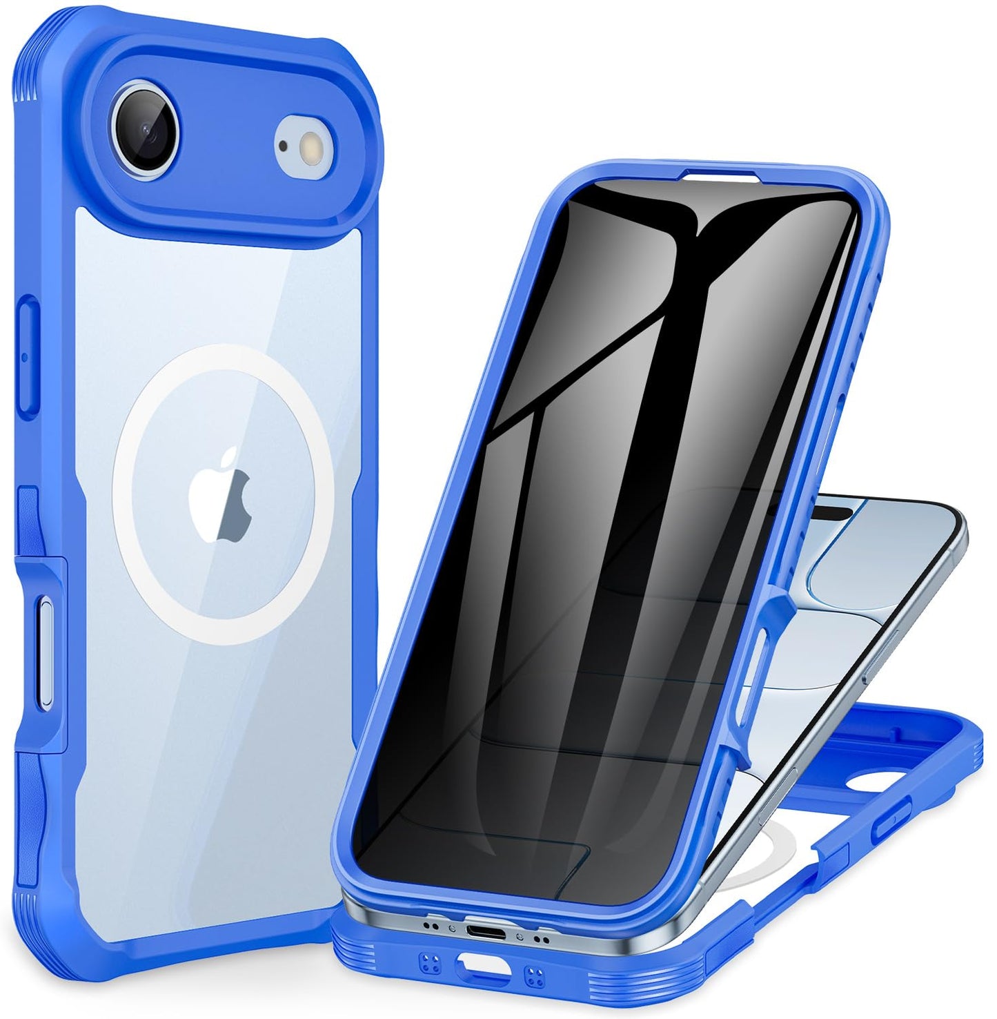 CENHUFO Privacy iPhone 14/13 Case with Glass Protector