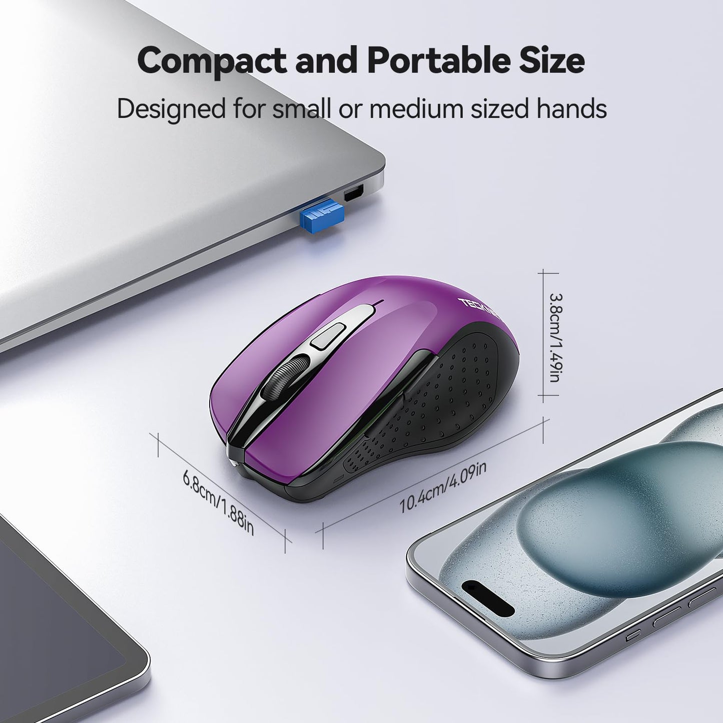 ErgoGlide Wireless: 6-Button, 2600 DPI, 24-Month Power