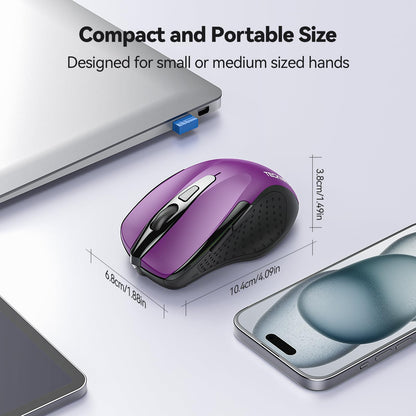 ErgoGlide Wireless: 6-Button, 2600 DPI, 24-Month Power