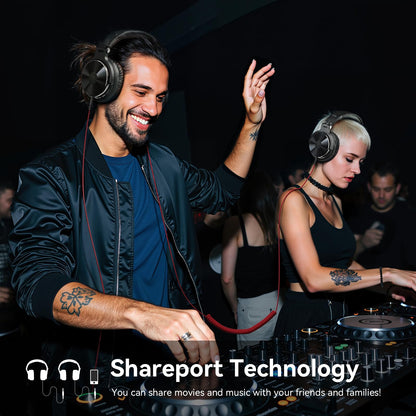 OneOdio Pro DJ Studio Over-Ear Headphones - Black