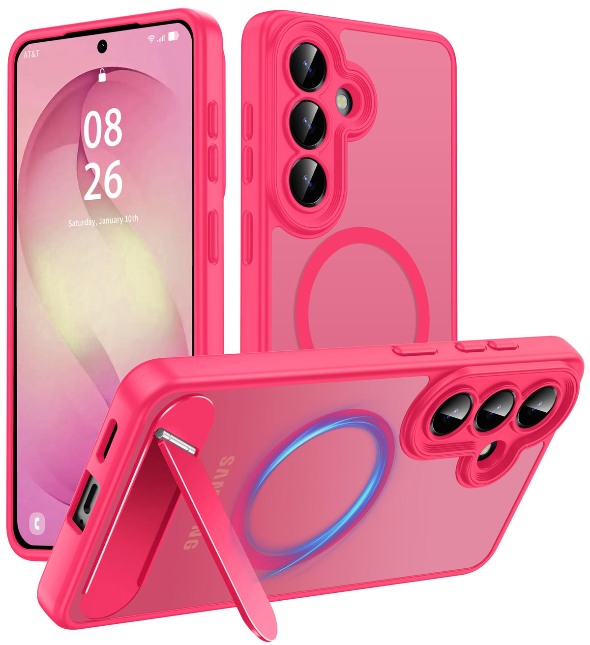 for Google Pixel 11/Pixel 11 Pro Case, Built-in Stand, Black