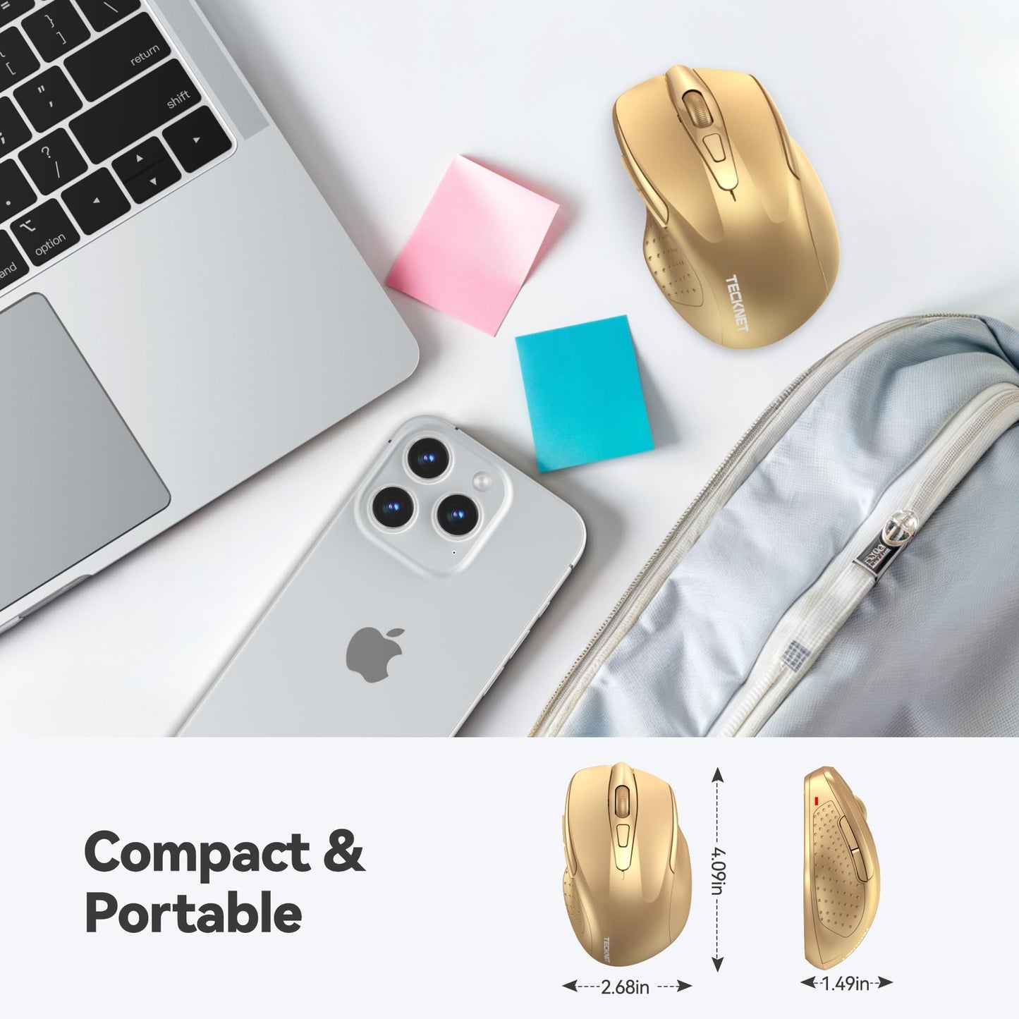 ErgoGlide Wireless: 6-Button, 2600 DPI, 24-Month Power