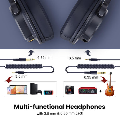 OneOdio A71 Studio Pro - Wired Foldable DJ Headset