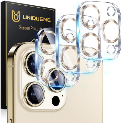 UniqueMe for 3 Pack iPhone 16 Pro/iPhone 16 Pro Max Camera Lens Protector