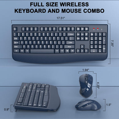 ErgoWave Duo: Wireless Keyboard & Mouse Set