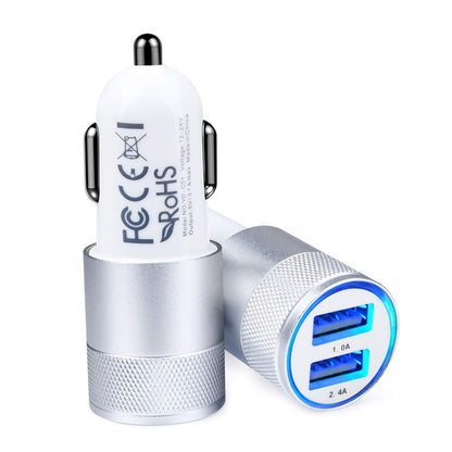 DualBoost Car Charger: Fast 3.4A 2-Pack USB Adapter