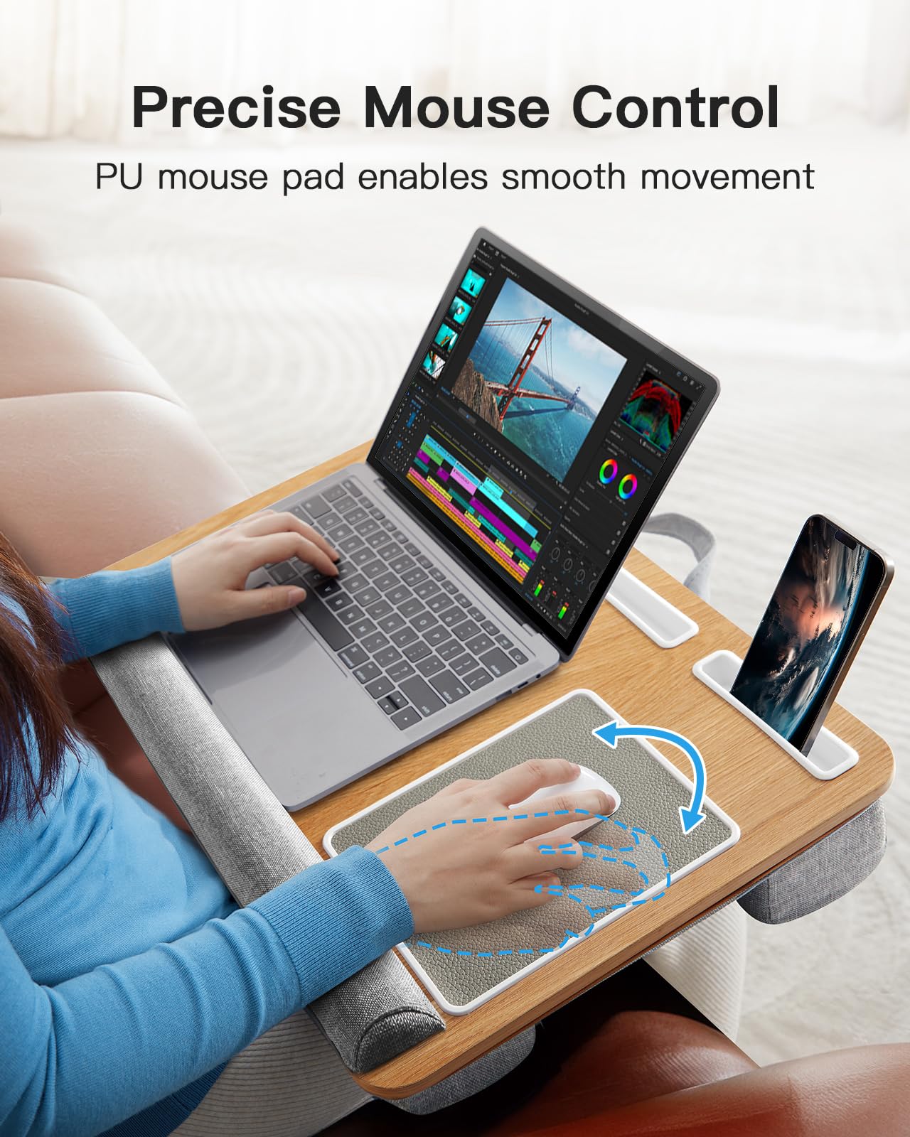 VersaLap Pro: 17” Laptop Desk w/ Mouse & Wrist Pad