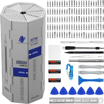 HengTianMei 142 in 1 Precision Screwdriver Set Professional Magnetic Repair Tool Kit for Computer, Laptop, Xbox, Macbook, Game Console (H1128)