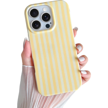 Yeddabox for iPhone 17 Pro Max Case Cute Striped Phone Case Soft TPU Slim Shockproof Phone Cover for Women Girls, Pink