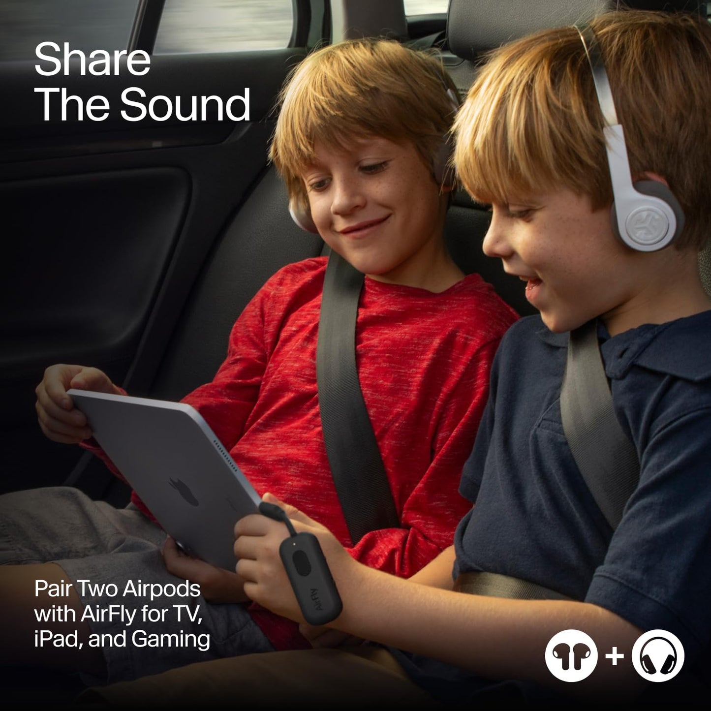 Twelve South AirFly SE | Bluetooth Wireless Audio Transmitter Adapter for AirPods/Headphones, 20+ Hr Battery, Works with 3.5mm aux Jacks on Airplanes, TVs, Gym Equipment, and Travel - Small Enterprise