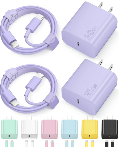 iCharge Duo: Fast USB-C Charger & 6FT Cables Pack - Small Enterprise