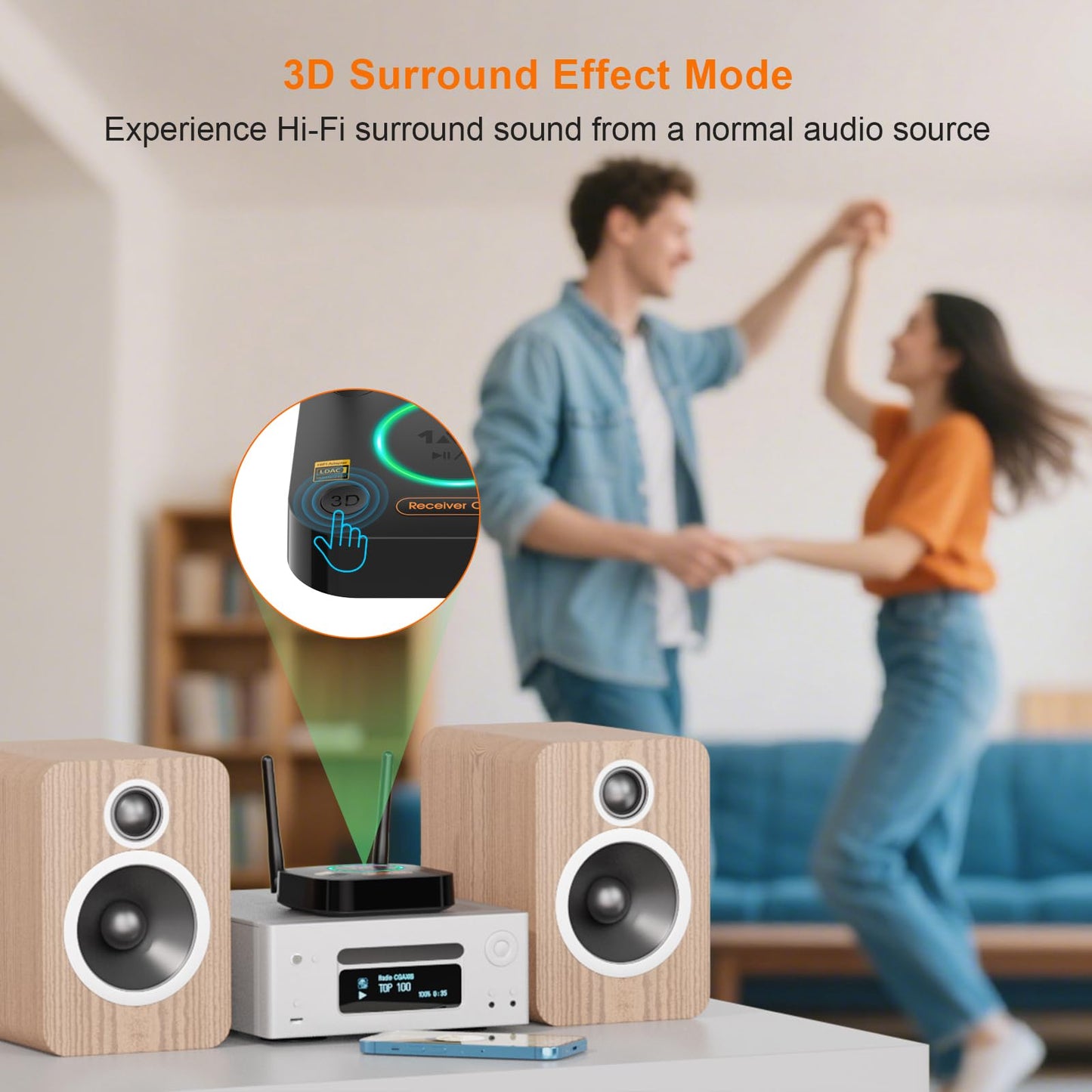 HiFiConnect Pro: LDAC Bluetooth 5.2 Audio Receiver