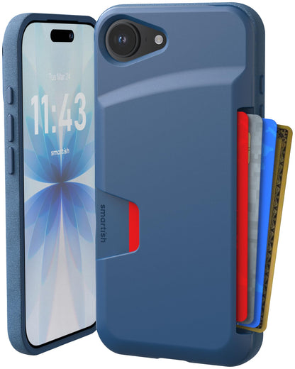 Smartish iPhone 18 Pro/17 Pro Wallet Case, Wallet Slayer V1, Cherry Blossom