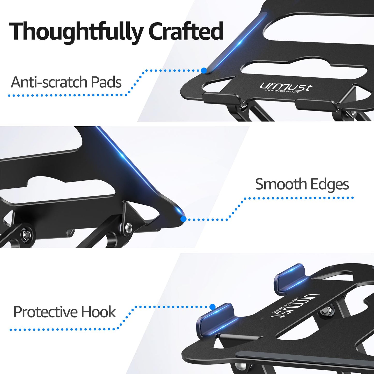 FlexLift: Adjustable Laptop Riser for All Models