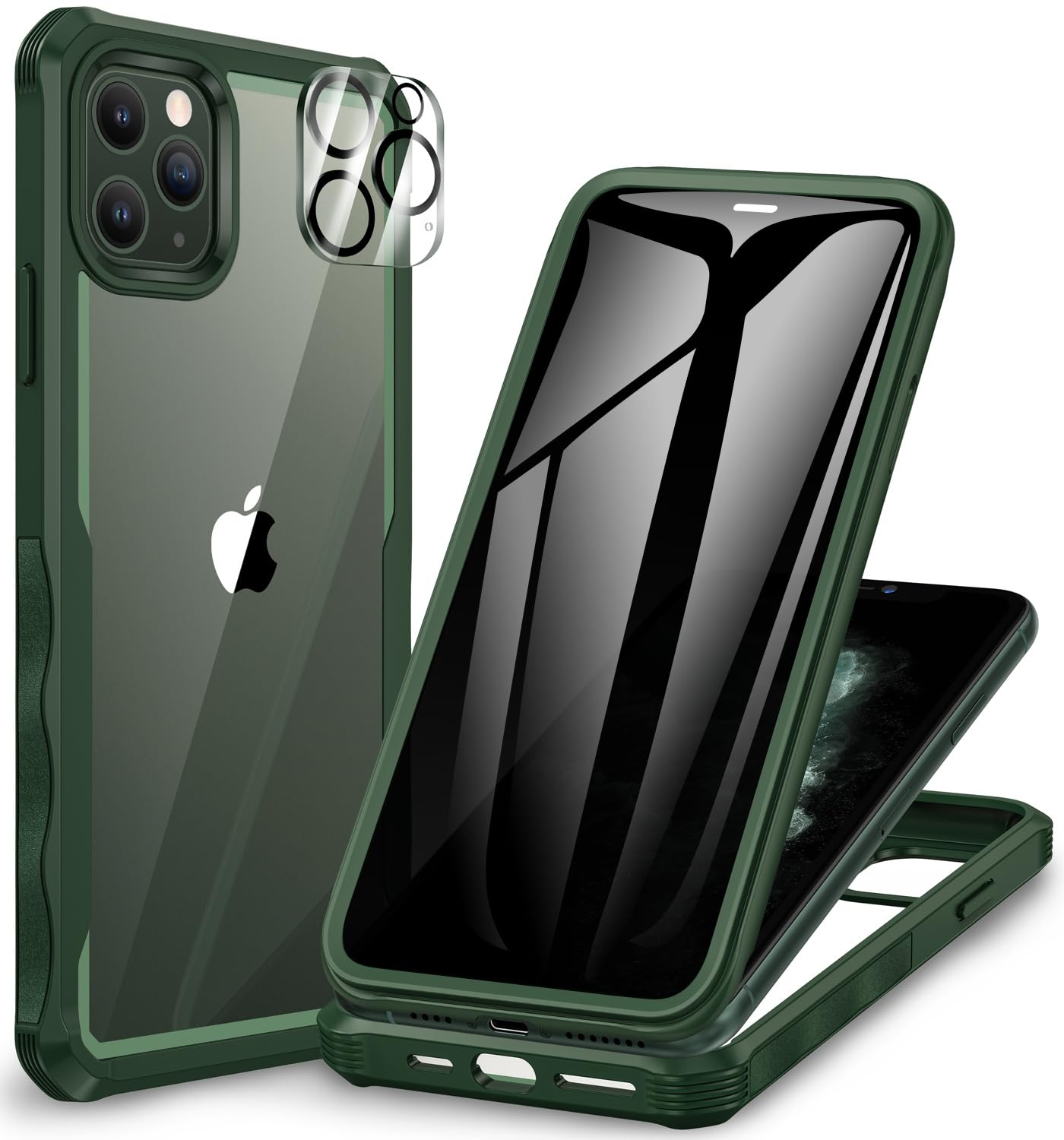 CENHUFO Privacy iPhone 14/13 Case with Glass Protector