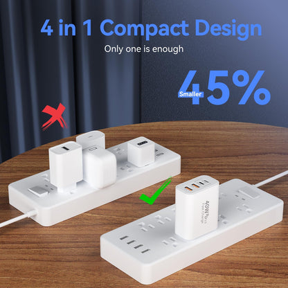 USB C Wall Charger Block, 40W USB Type C iPhone Charger Fast Charging Block