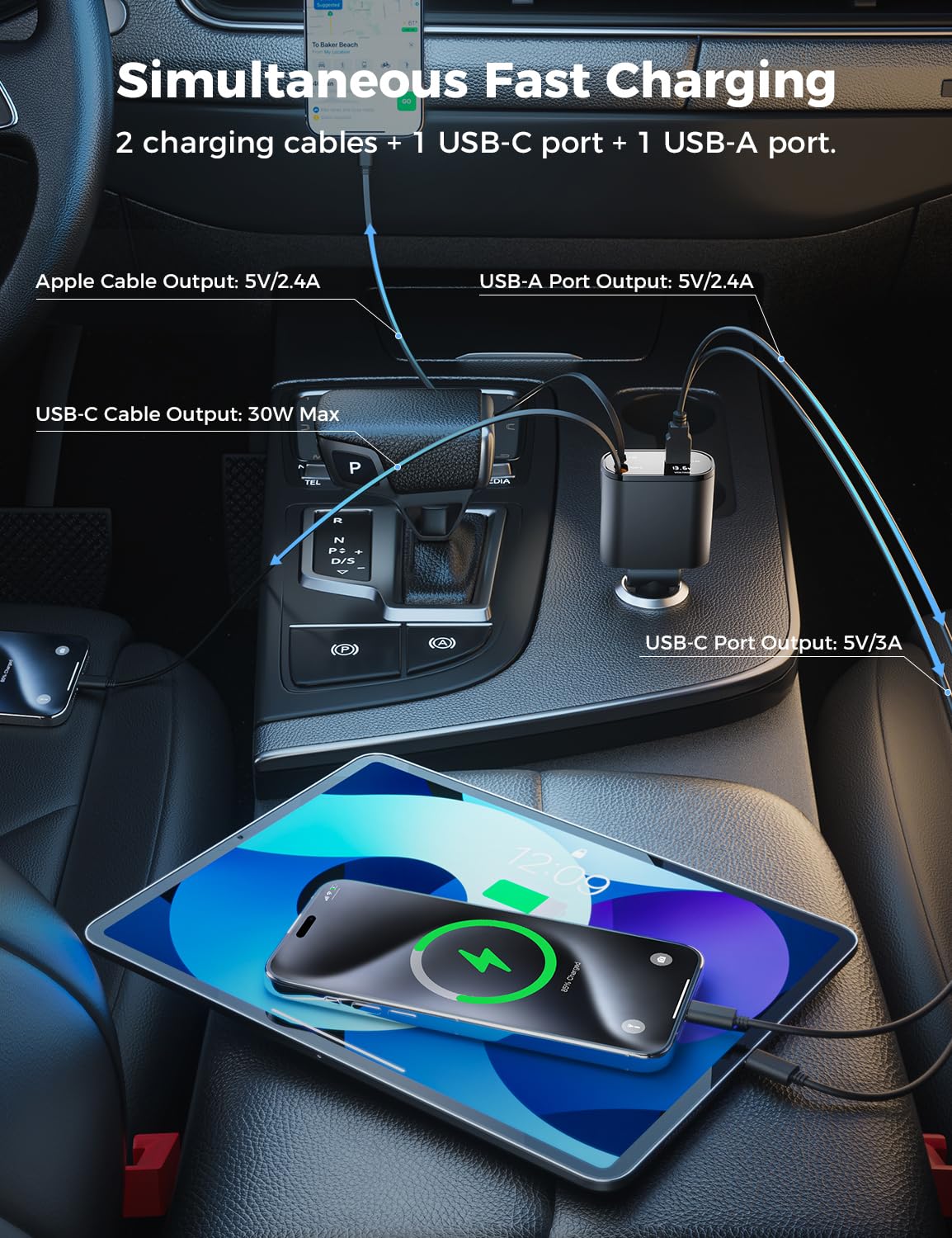 SuperOne 4-in-1 Car Charger - Small Enterprise