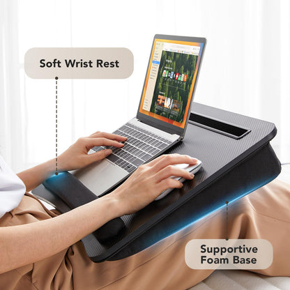 CushyLap Desk: Portable Laptop Stand & Storage