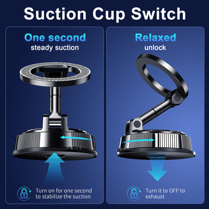 Qifutan Cell Phone Holder for Car Mount Car Vent Phone Mount, 360° Rotatable, Hands-Free Air Vent Holder for iPhone Smartphones Camera Mounts(4-7 Inch)