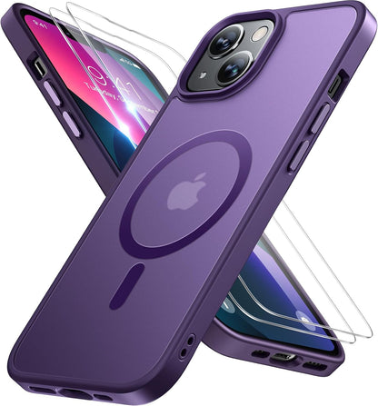Miracase Magnetic iPhone 14 Case with Protectors