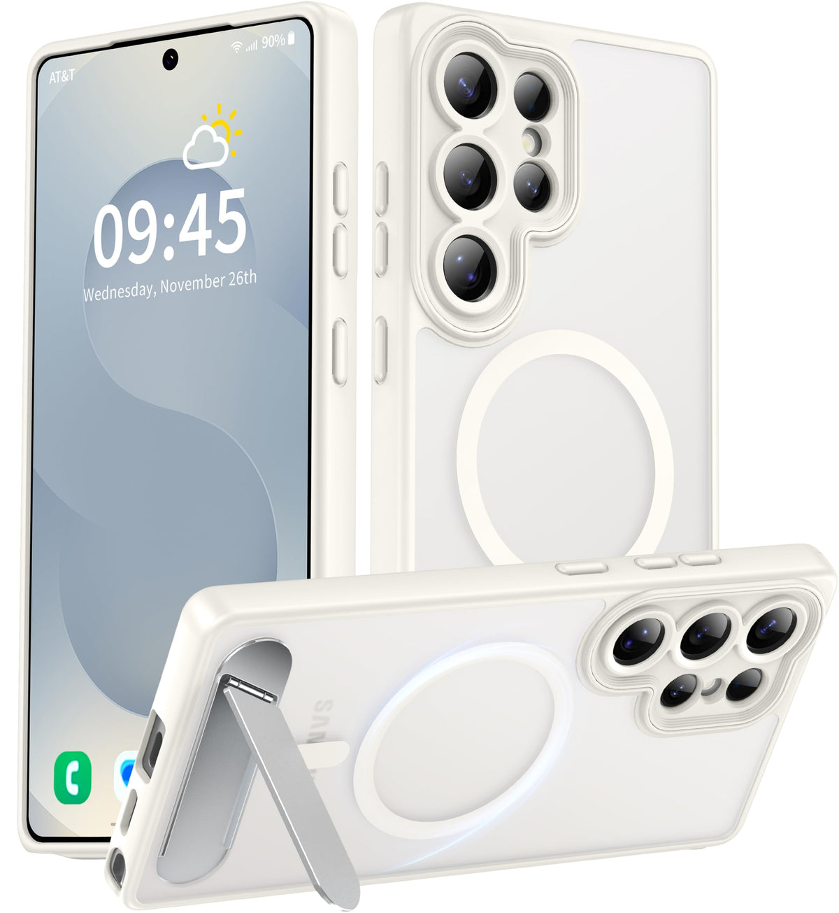 for Google Pixel 11/Pixel 11 Pro Case, Built-in Stand, Black