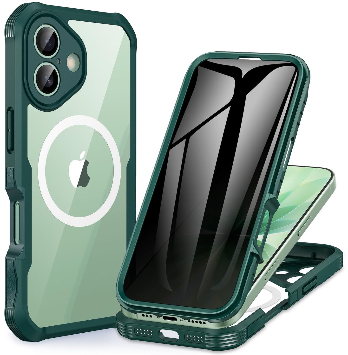 CENHUFO Privacy iPhone 14/13 Case with Glass Protector