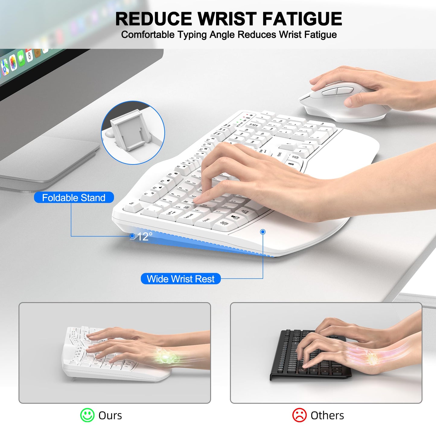ErgoWave Duo: Wireless Keyboard & Mouse Set