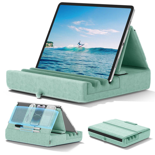 FoldMate: Versatile Tablet Pillow Stand with Pocket