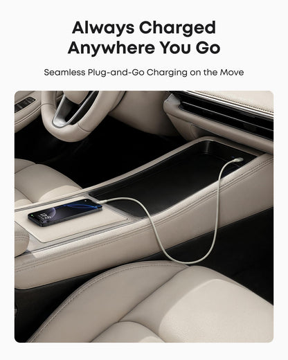 Anker Car Carplay Cable for iPhone 17 16 Pro Max Plus, Upcycled Braided USB A to USB C Car Charger Cord for Samsung Note20 and More (3FT, Black)
